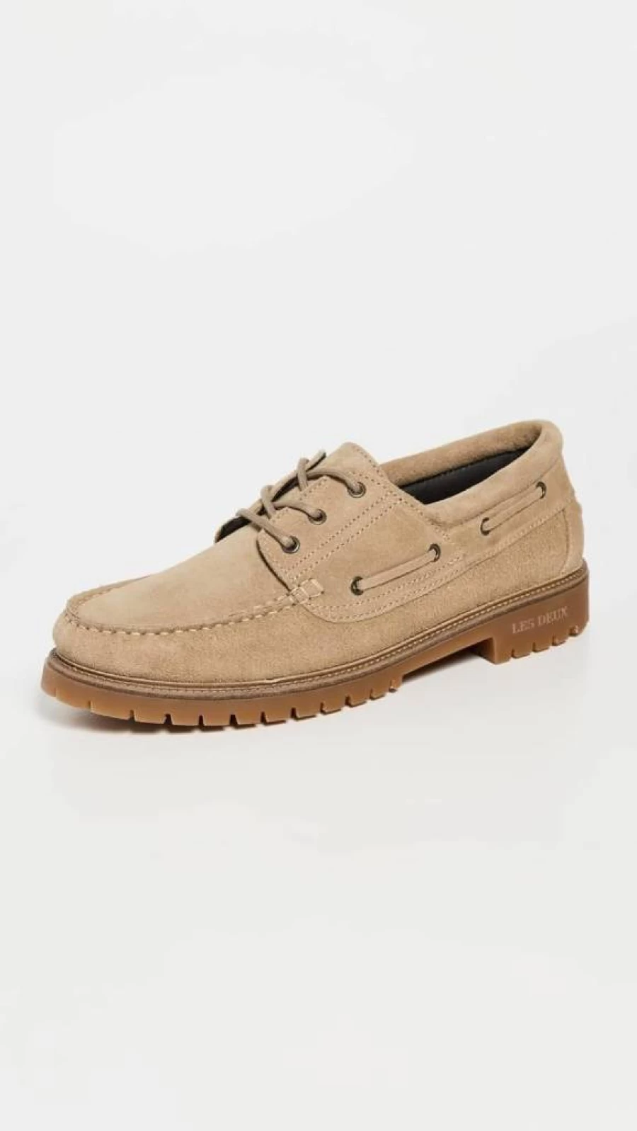 Les Deux Men's Taylor Suede Boat Shoes - Premium Leather Casual Loafers for Men