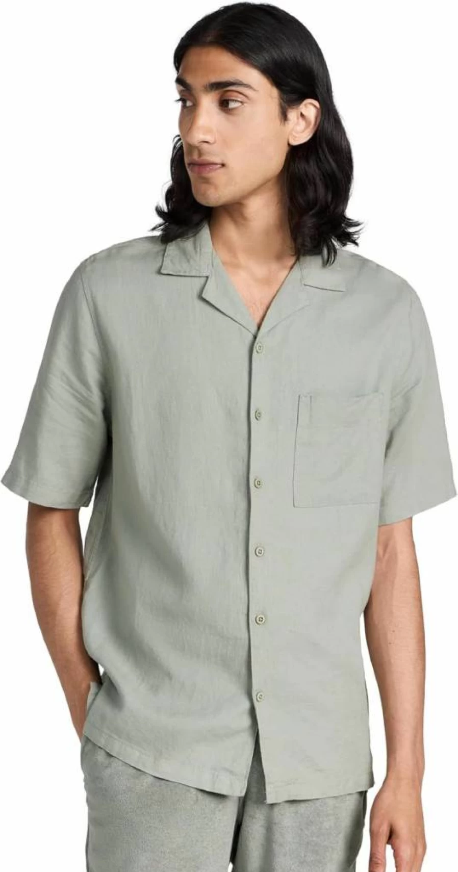 Onia Men's Air Linen Convertible Shirt - Lightweight Breathable Travel & Vacation Button-Up