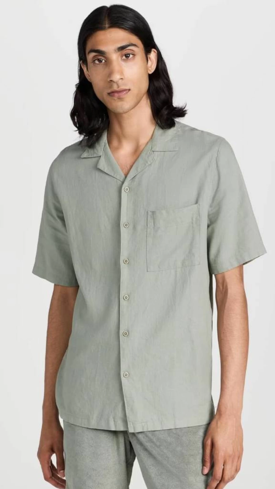 Onia Men's Air Linen Convertible Shirt - Lightweight Breathable Travel & Vacation Button-Up