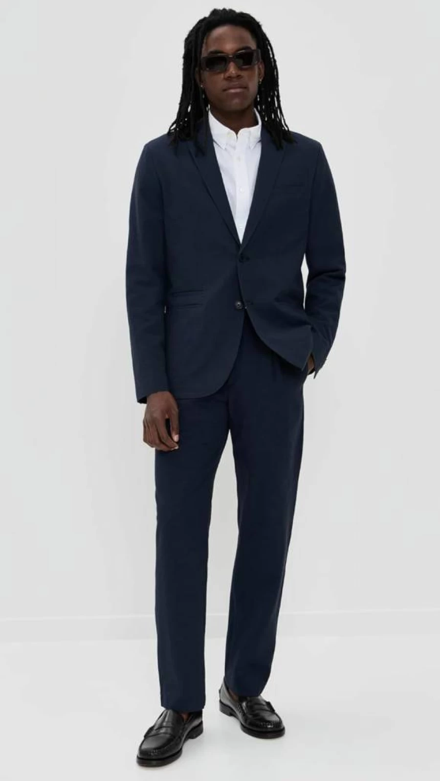 Club Monaco Men's Stretch Seersucker Pants - Comfortable Elastic Waist Summer Trousers