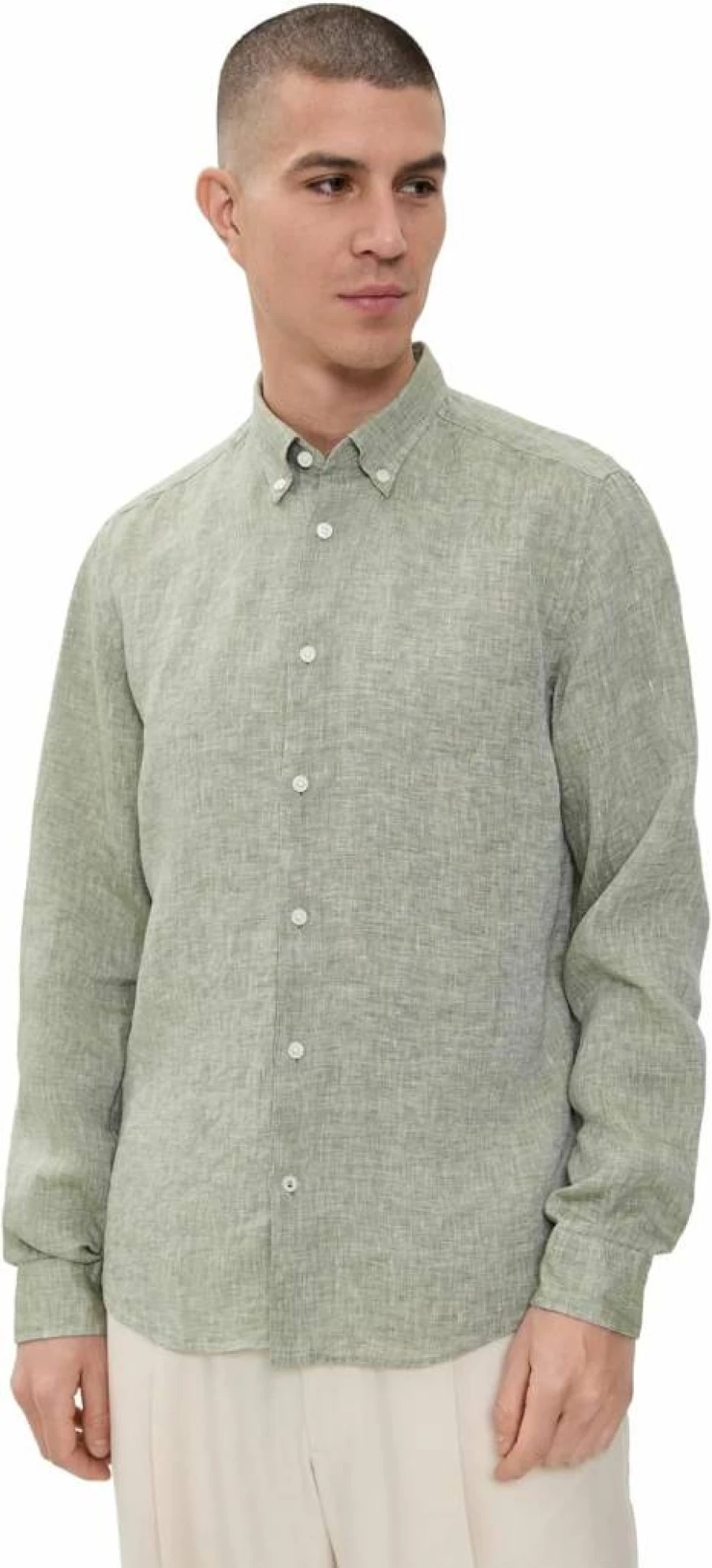 BOSS Men's Liam Linen Shirt - Casual Button Down Shirt for Men