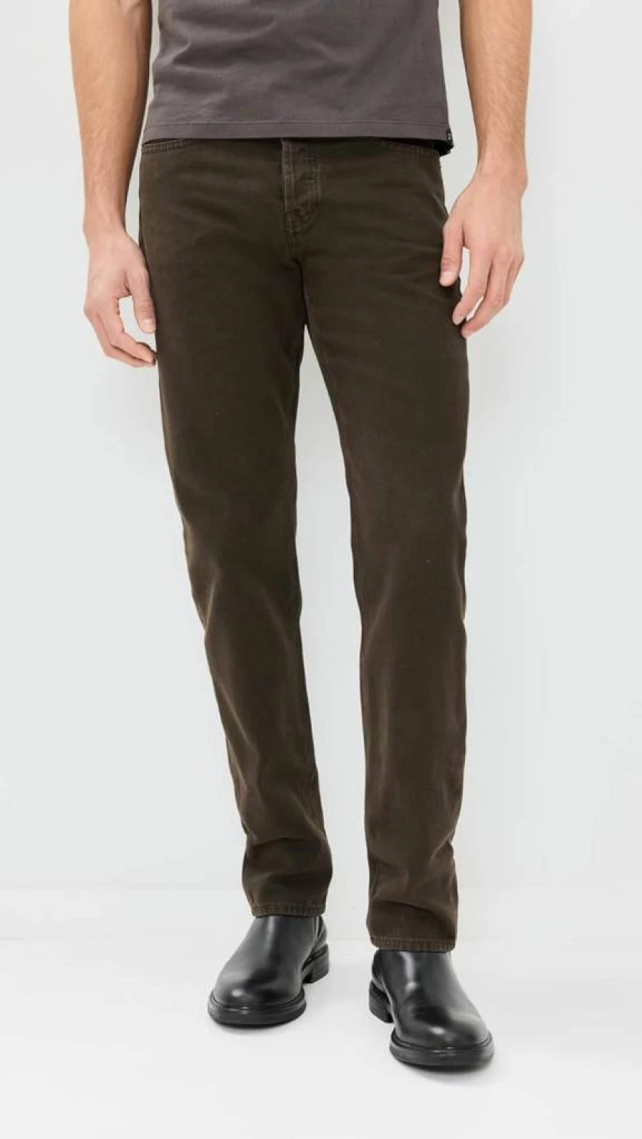 FRAME Men's Straight Fit Jeans - Classic Blue Denim Pants for Men