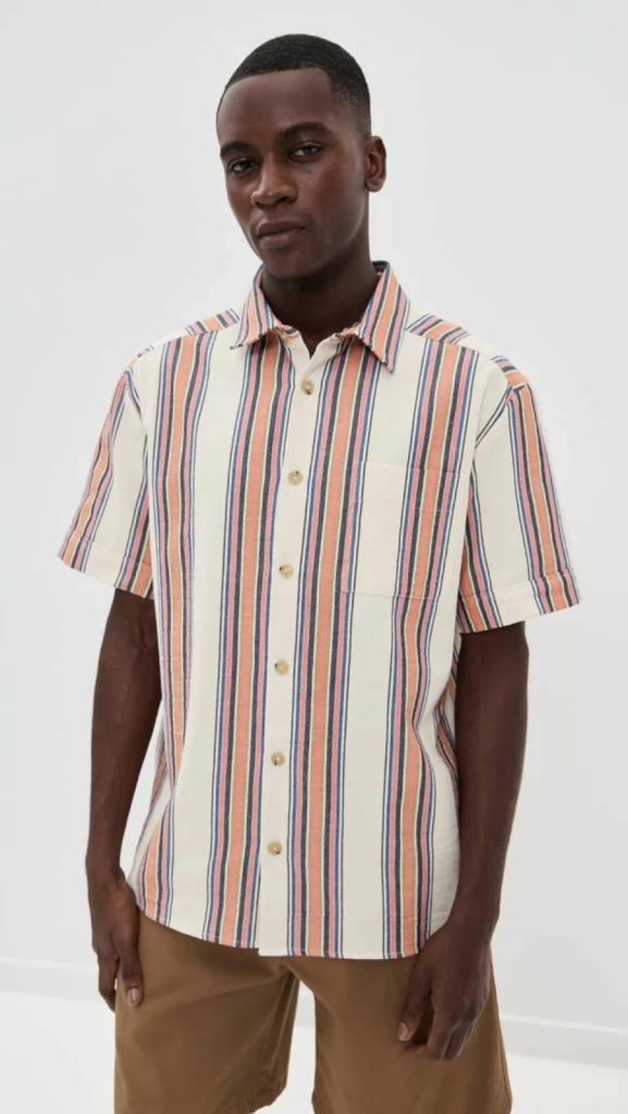 APC Men's Ross Button-Up Shirt Classic Casual Style