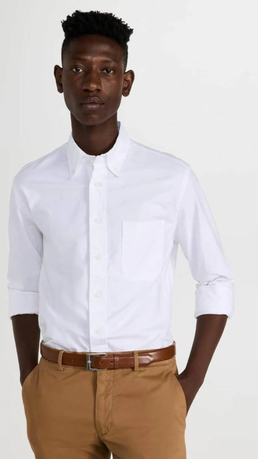 Gitman Bros Men's White Oxford Shirt – Classic Vintage Style