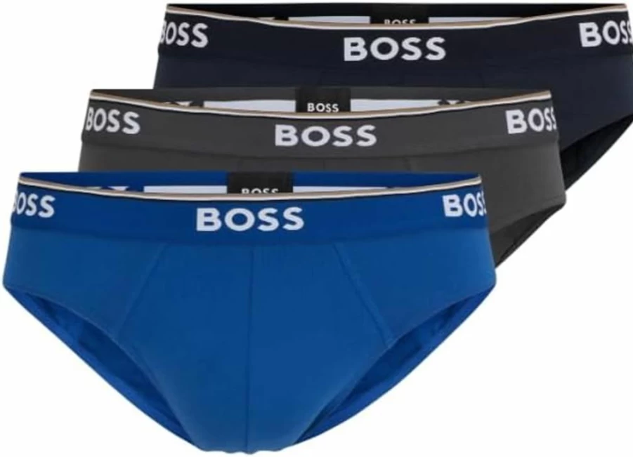 BOSS Men's Cotton Stretch Underwear 3-Pack - Comfortable Briefs for Daily Wear