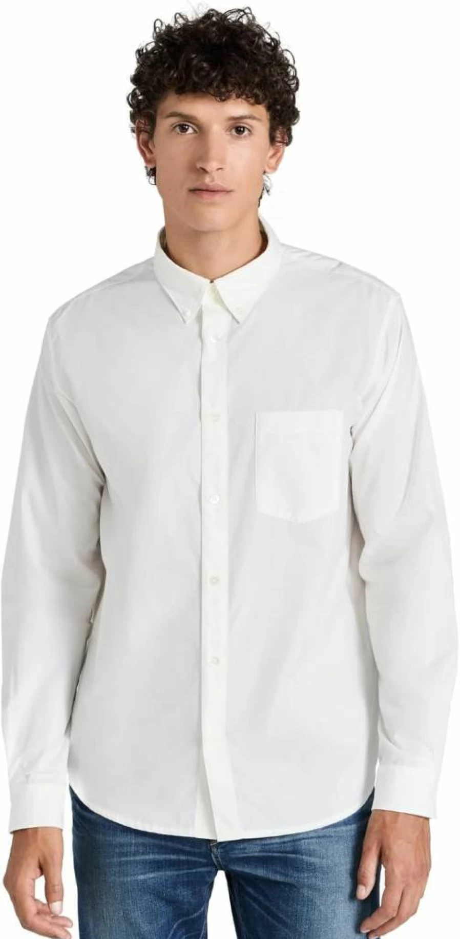 APC Men's Edouard Poplin Button-Down Shirt – Classic Casual Style