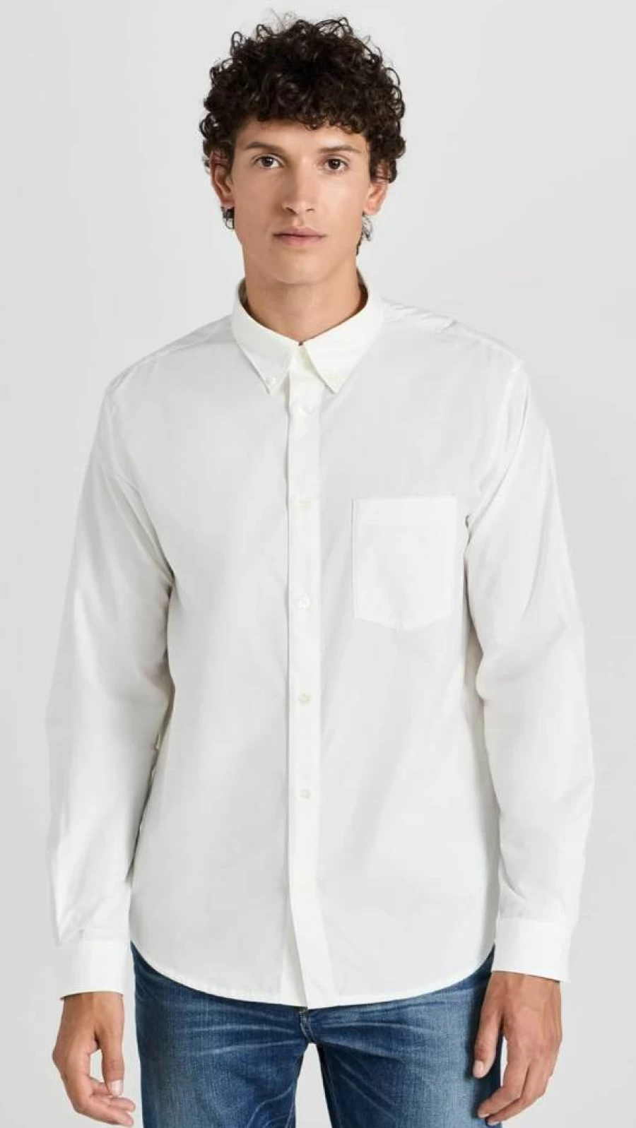 APC Men's Edouard Poplin Button-Down Shirt – Classic Casual Style