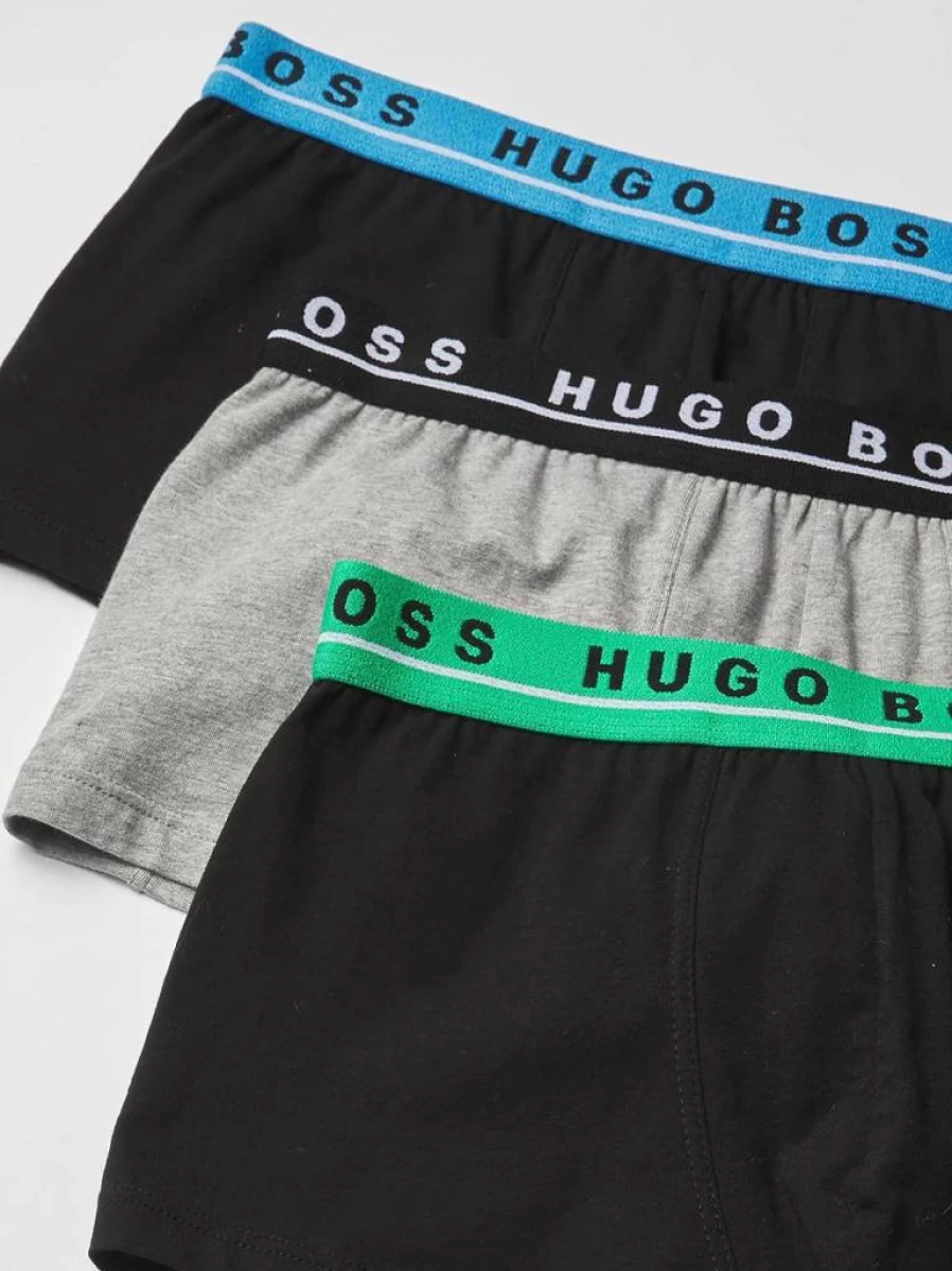 BOSS Men's Cotton Stretch Underwear 3-Pack - Comfortable Breathable Trunks