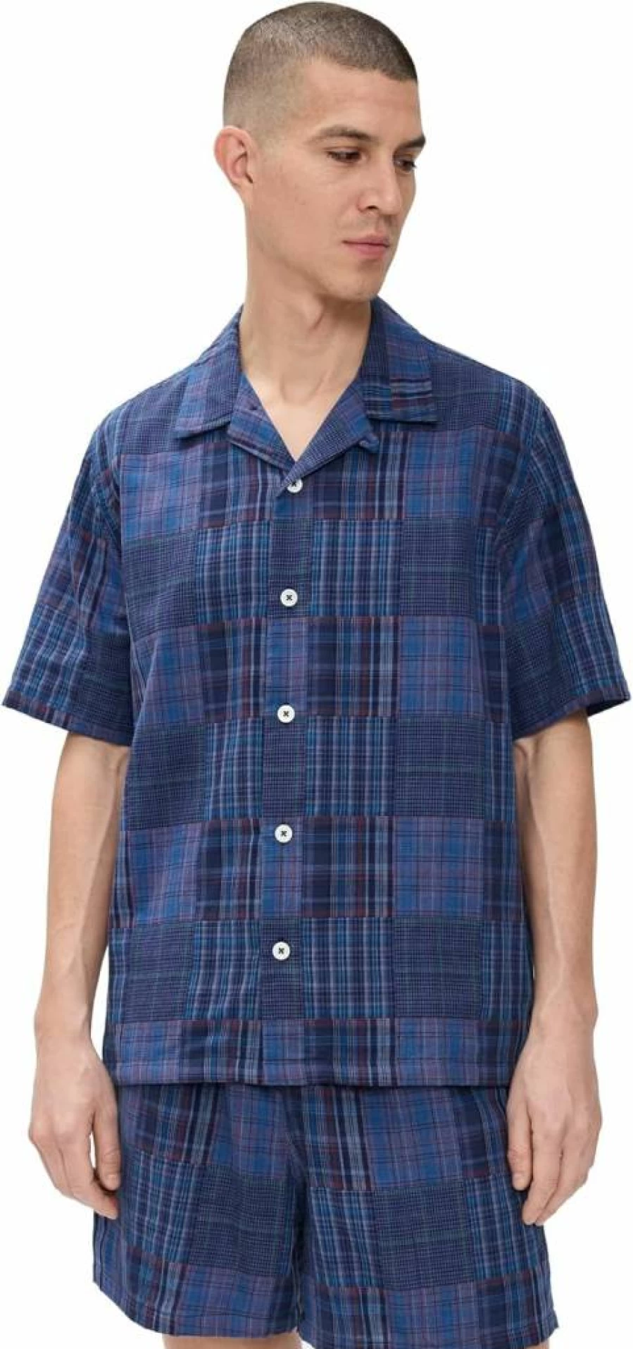 Howlin' Men's Madras Shirt - Cocktail Damore Short Sleeve Casual Button-Up