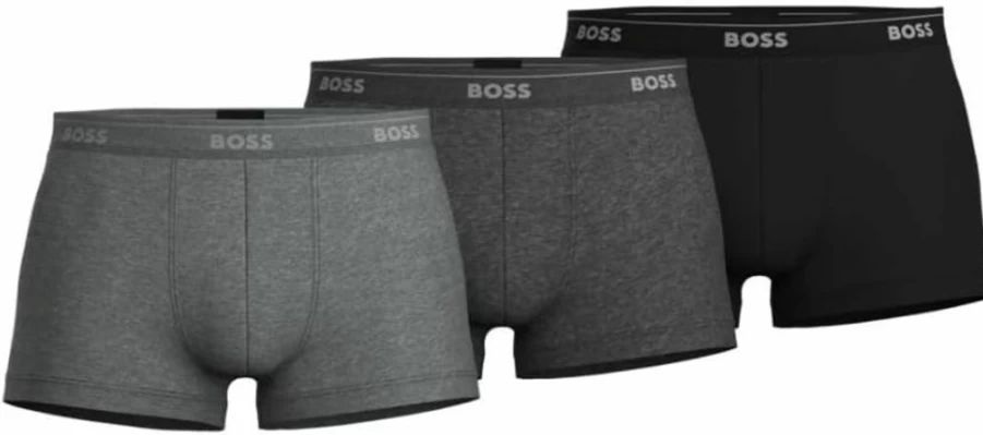 BOSS Men's 3-Pack Classic Cotton Underwear Trunks - Soft Breathable Comfort Boxer Briefs