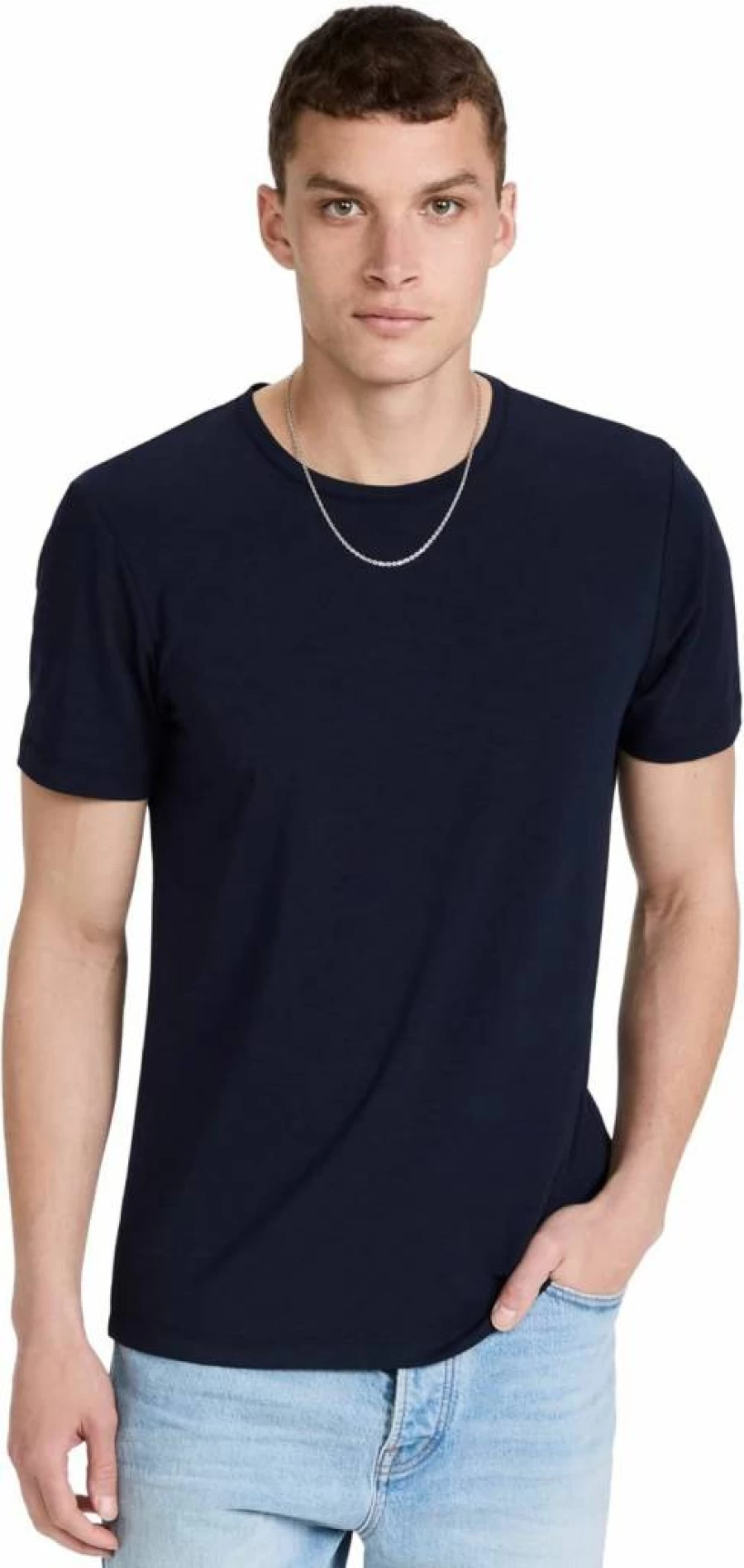 PAIGE Men's Cash Crew Neck T-Shirt | Soft Cotton Blend Tee for Men