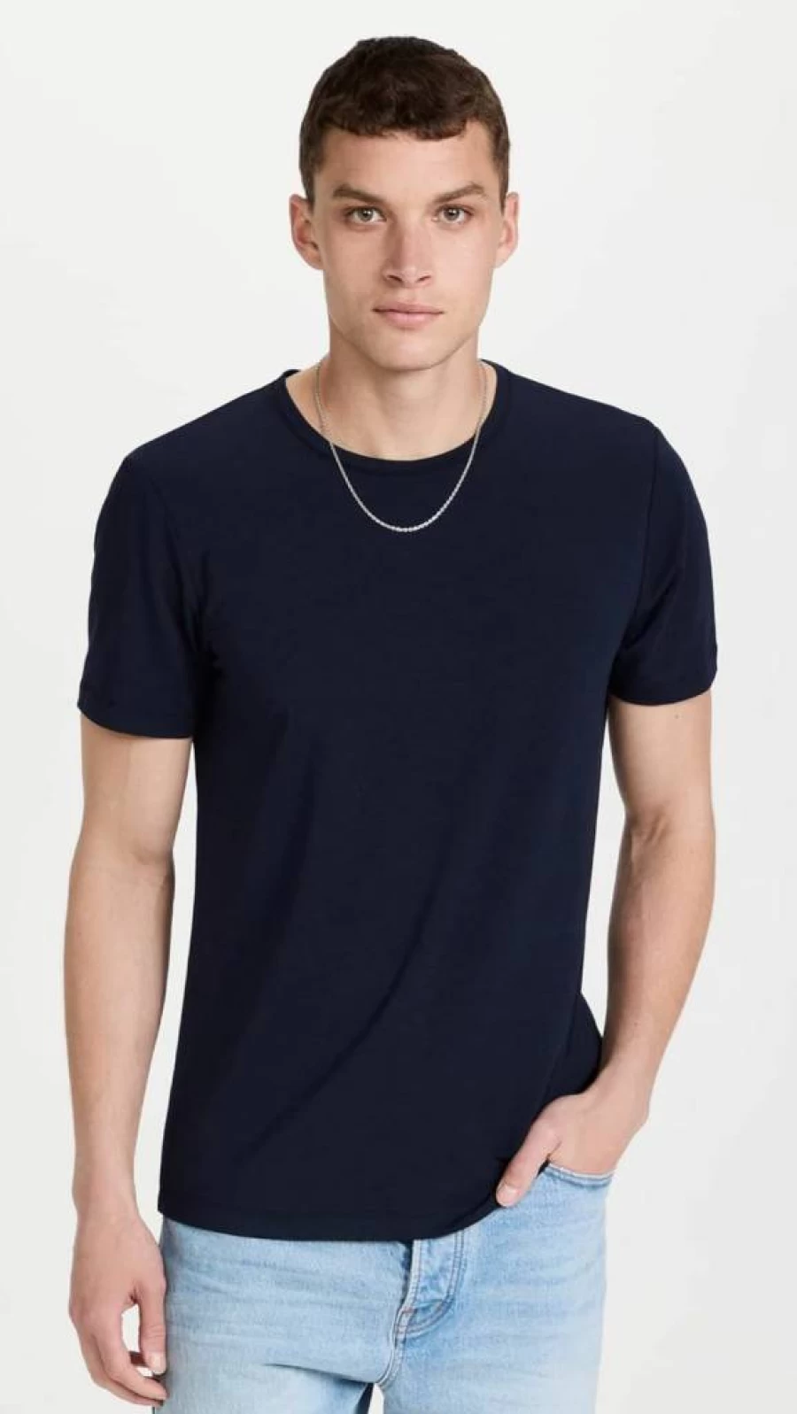 PAIGE Men's Cash Crew Neck T-Shirt | Soft Cotton Blend Tee for Men