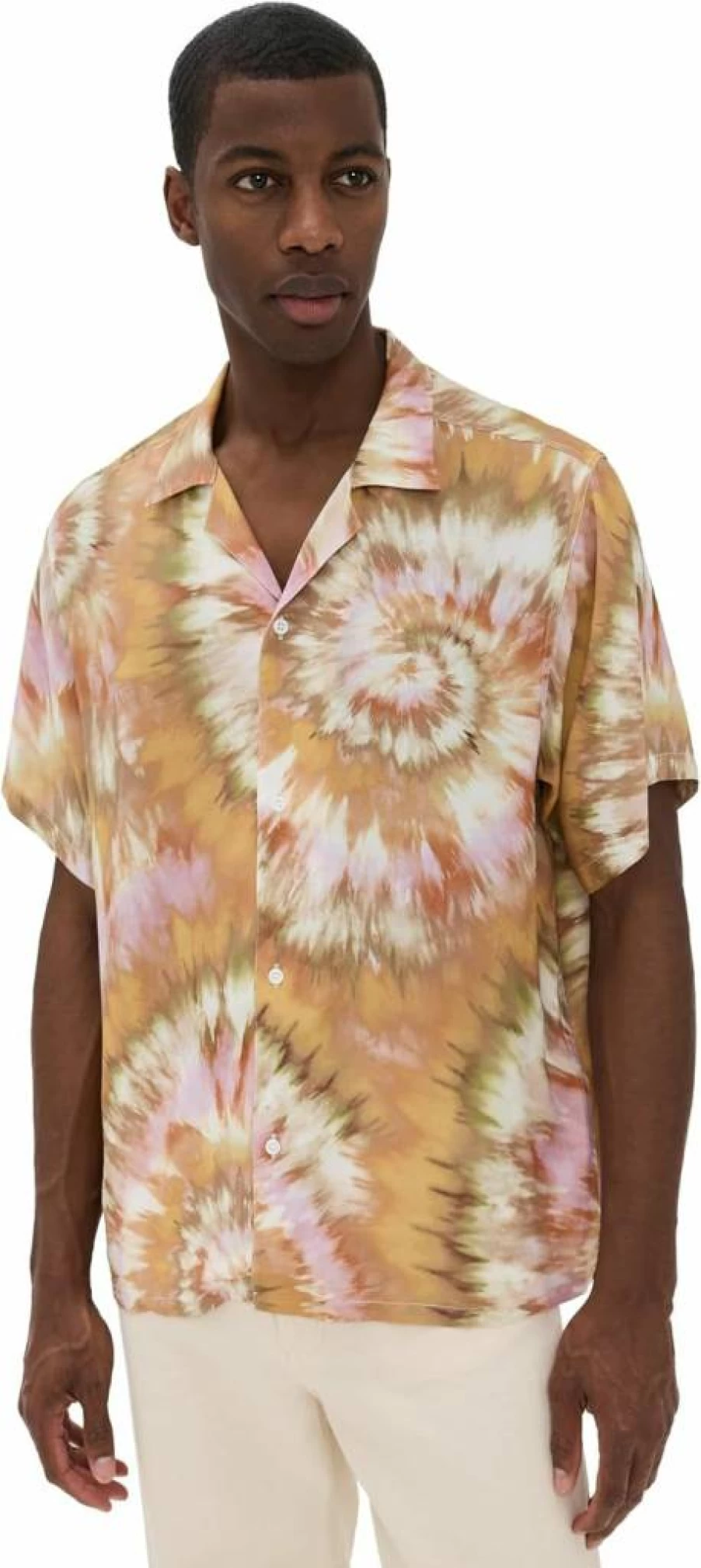 Bather Men's Calypso Swirl Camp Shirt - Stylish Hawaiian-Inspired Casual Shirt for Men