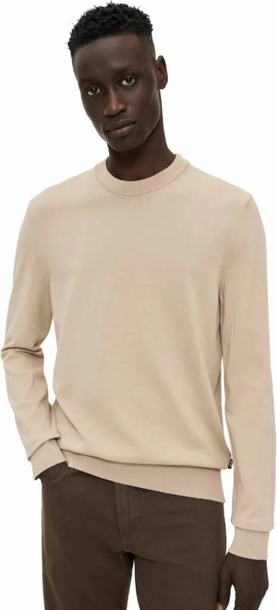 BOSS Men's Ebello Knit Sweater - Classic Crew Neck Pullover for Men