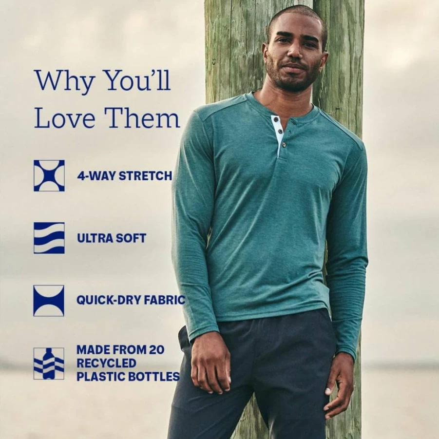 Fair Harbor Men's The One Pant - Ultimate Everyday 4-Way Stretch Lightweight Travel & Adventure Pants No Liner