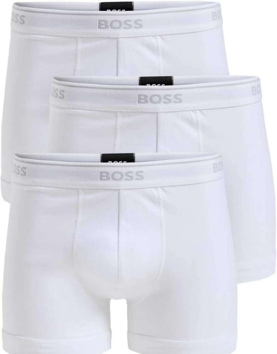 BOSS Men's 3-Pack Classic Cotton Boxer Briefs - Soft Breathable Underwear