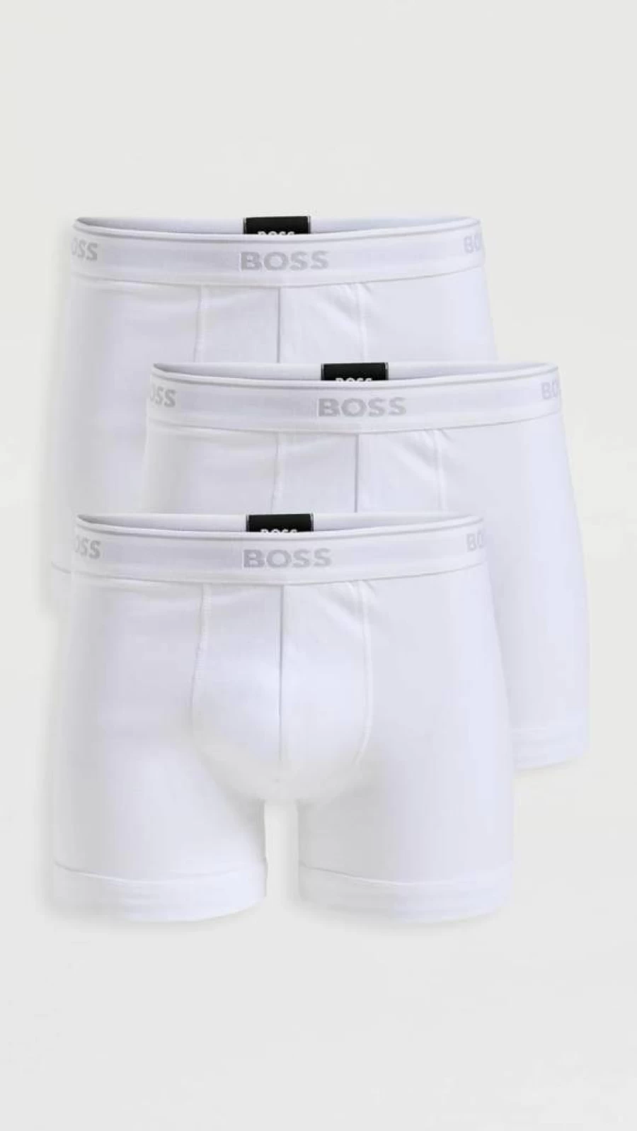 BOSS Men's 3-Pack Classic Cotton Boxer Briefs - Soft Breathable Underwear