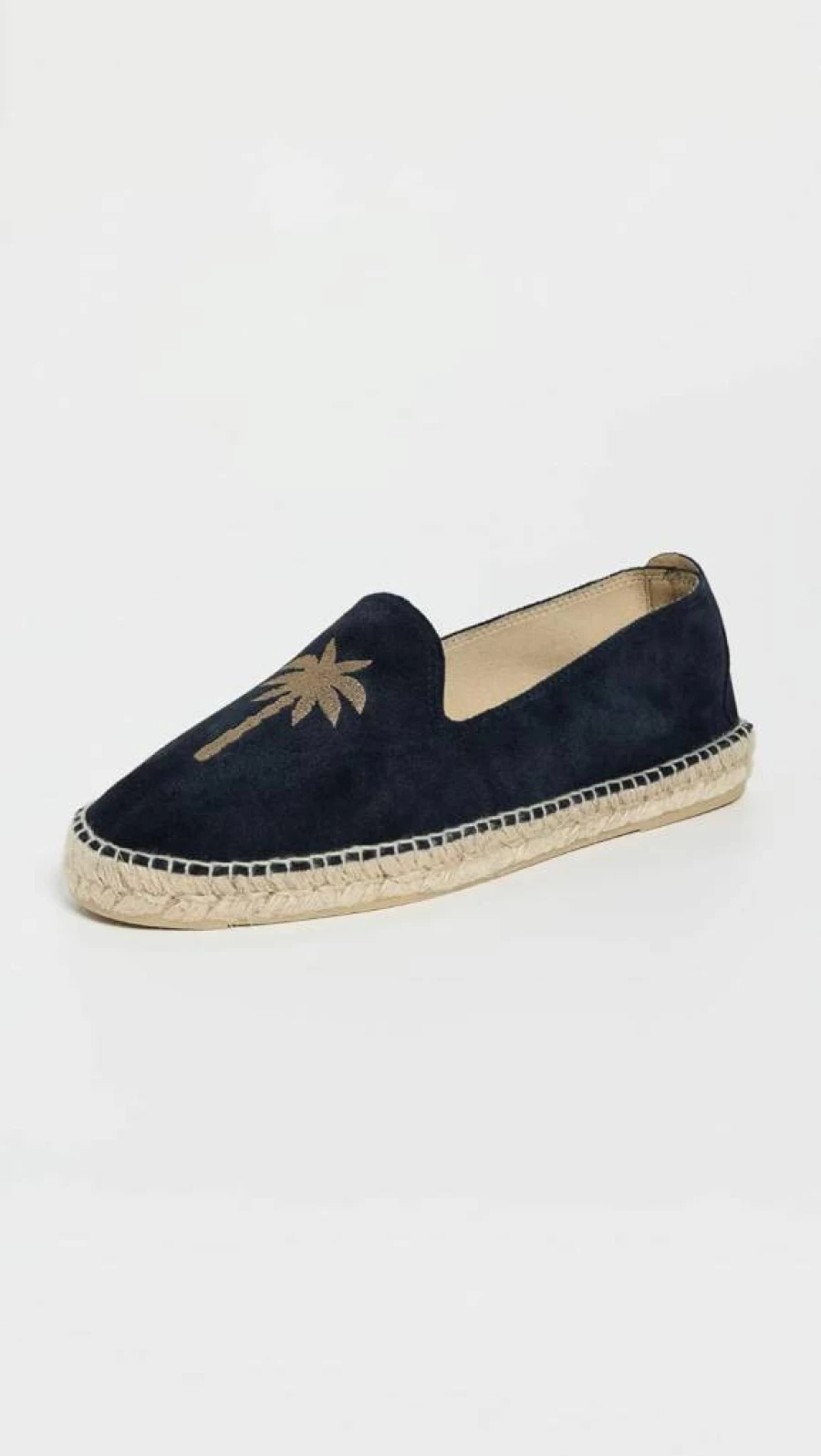 Manebi Men's Handmade Embroidered Suede Espadrilles – Classic Comfortable Summer Shoes