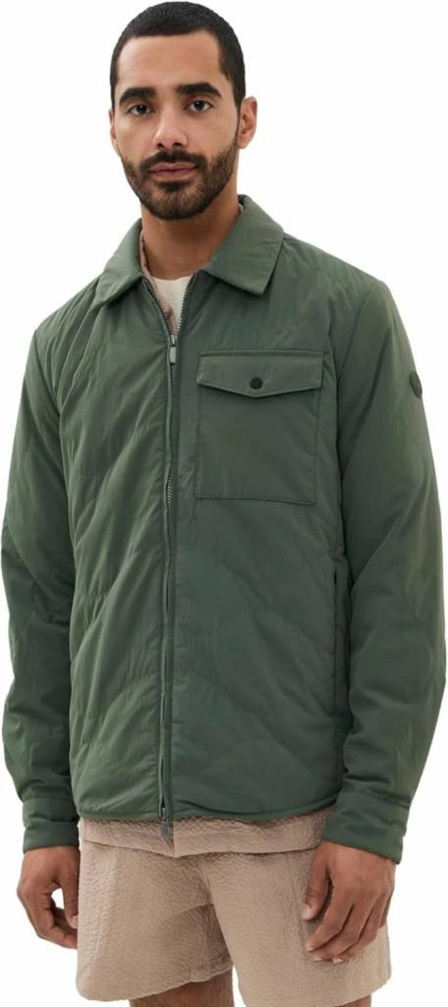 Save The Duck Men's Lightweight Blue Zip Jacket – Sustainable & Comfortable Outerwear