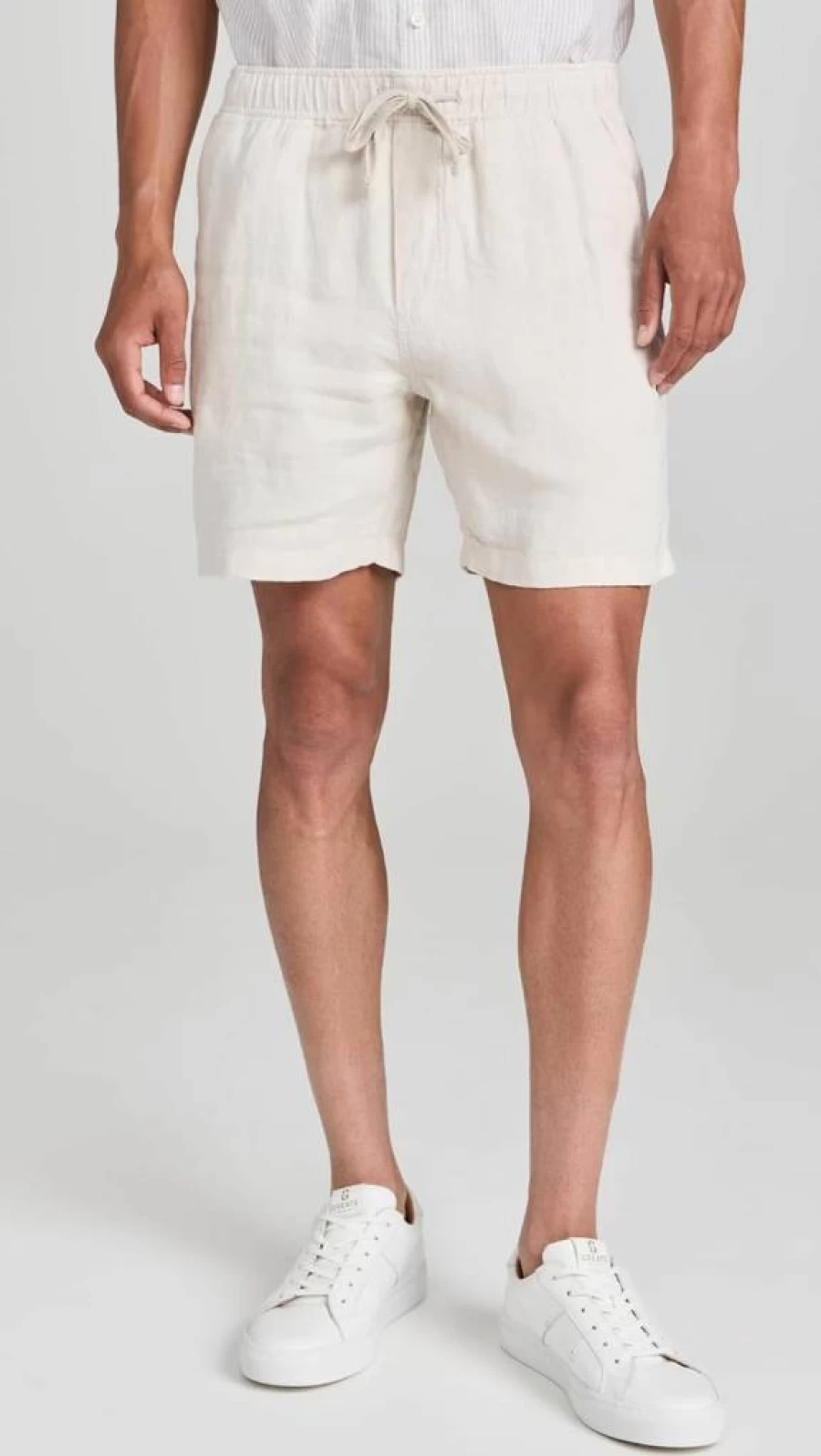 Faherty Men's 6" Linen Drawstring Shorts - Lightweight Summer Casual Shorts for Men