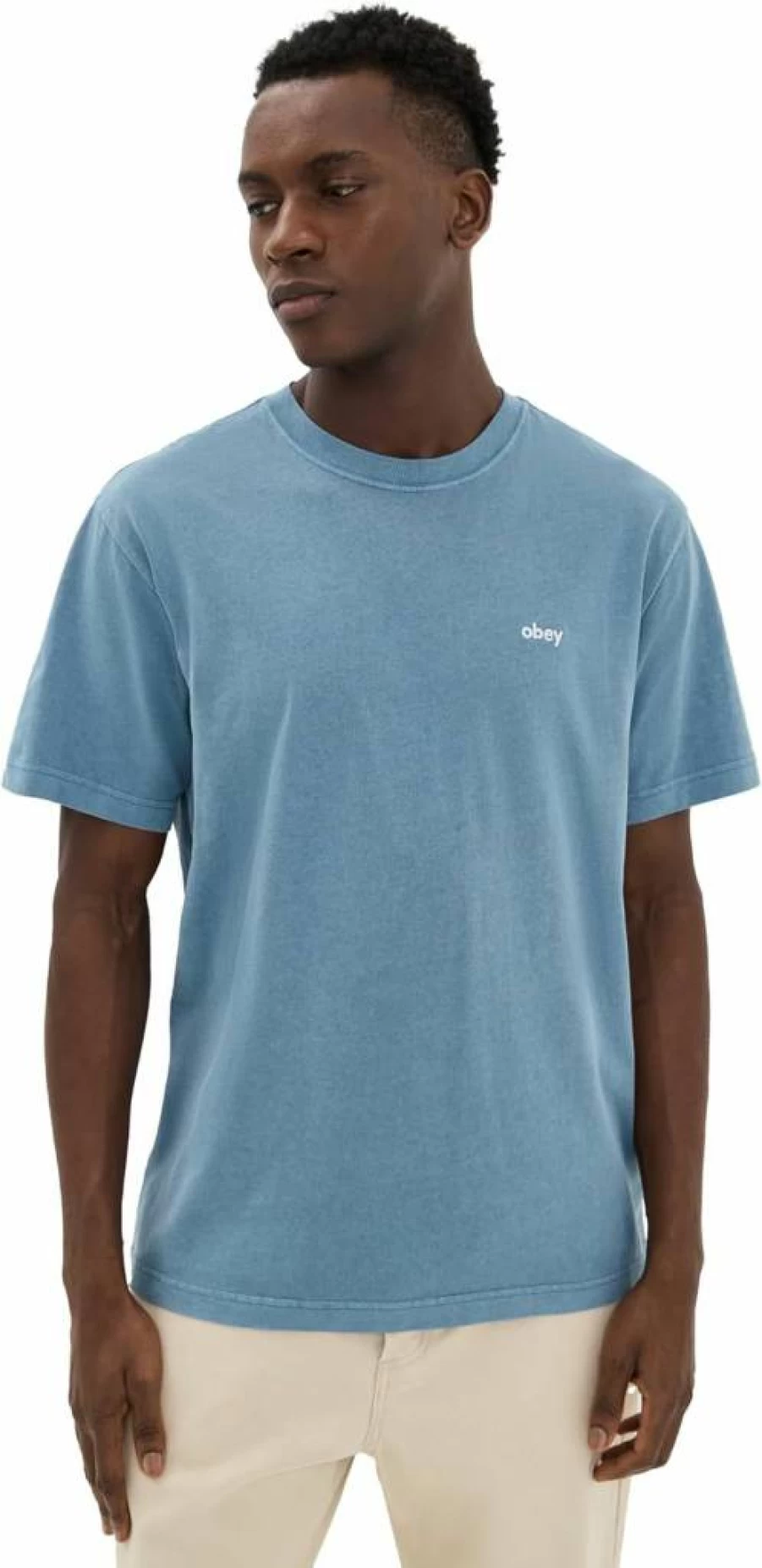 OBEY Men's Pigment Print T-Shirt - Lowercase Graphic Tee