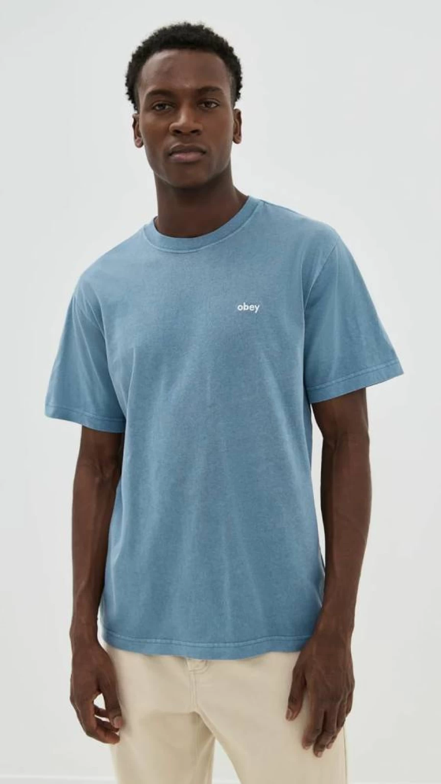 OBEY Men's Pigment Print T-Shirt - Lowercase Graphic Tee