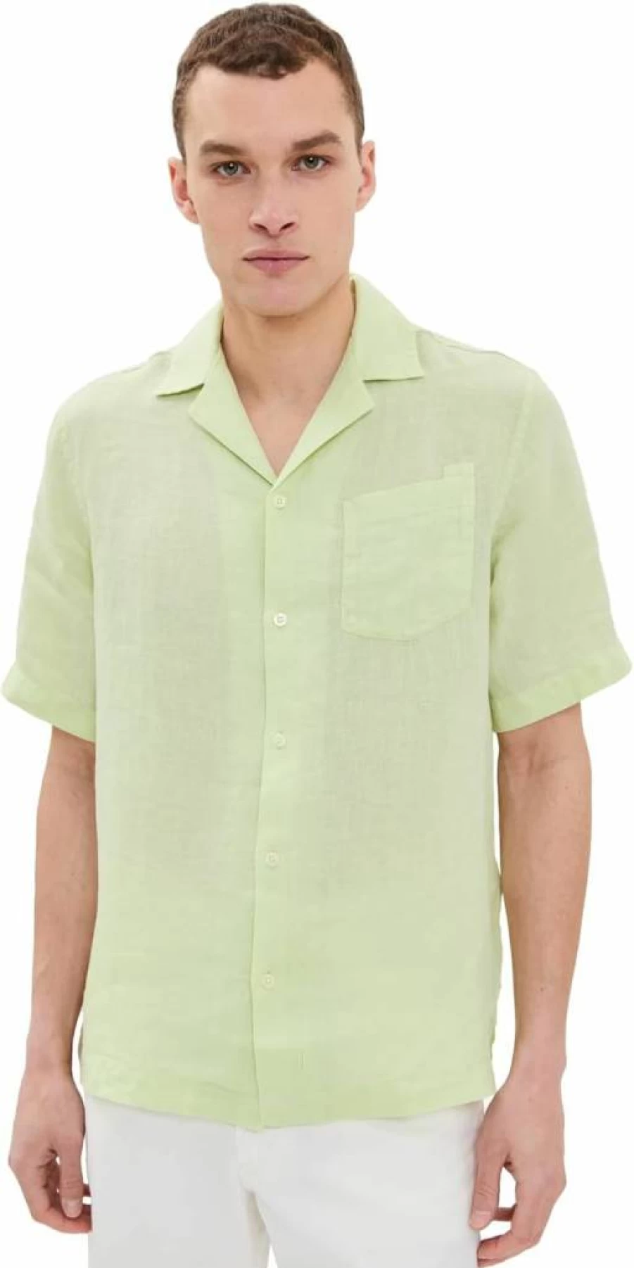 Frescobol Carioca Men's Angelo GD Linen Shirt - Premium Breathable Summer Casual Wear