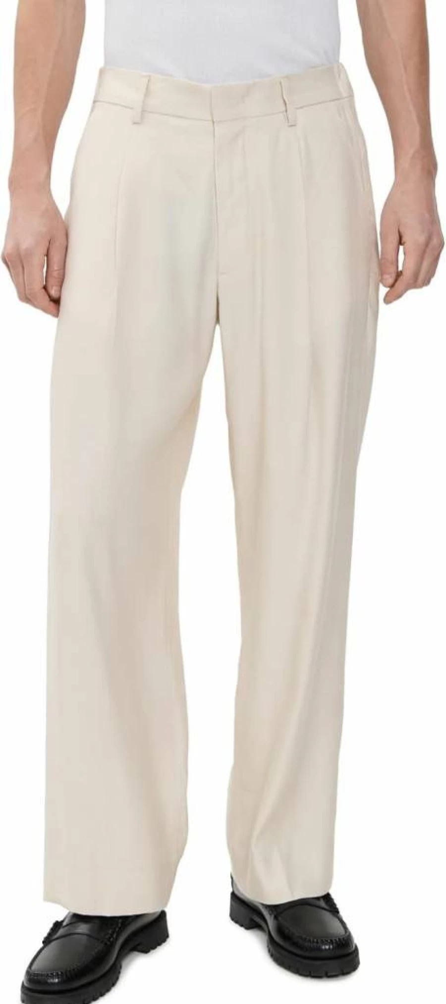 NN07 Men's Kay Pleated Linen Trousers - Lightweight Summer Pants for Men