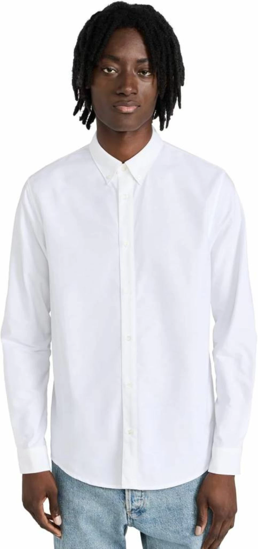 APC Men's Classic Oxford Button-Down Shirt - Slim Fit Casual Dress Shirt