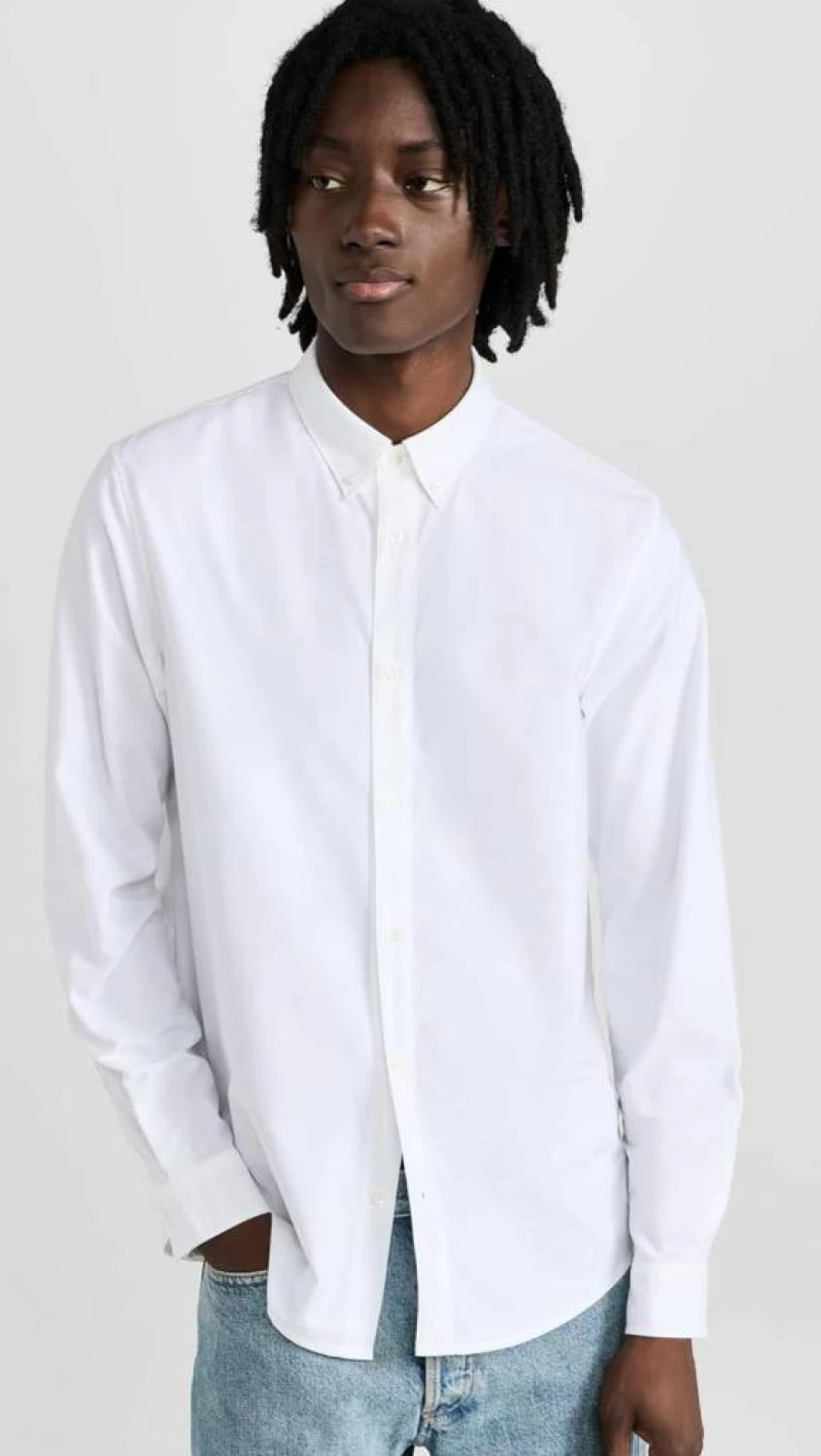 APC Men's Classic Oxford Button-Down Shirt - Slim Fit Casual Dress Shirt