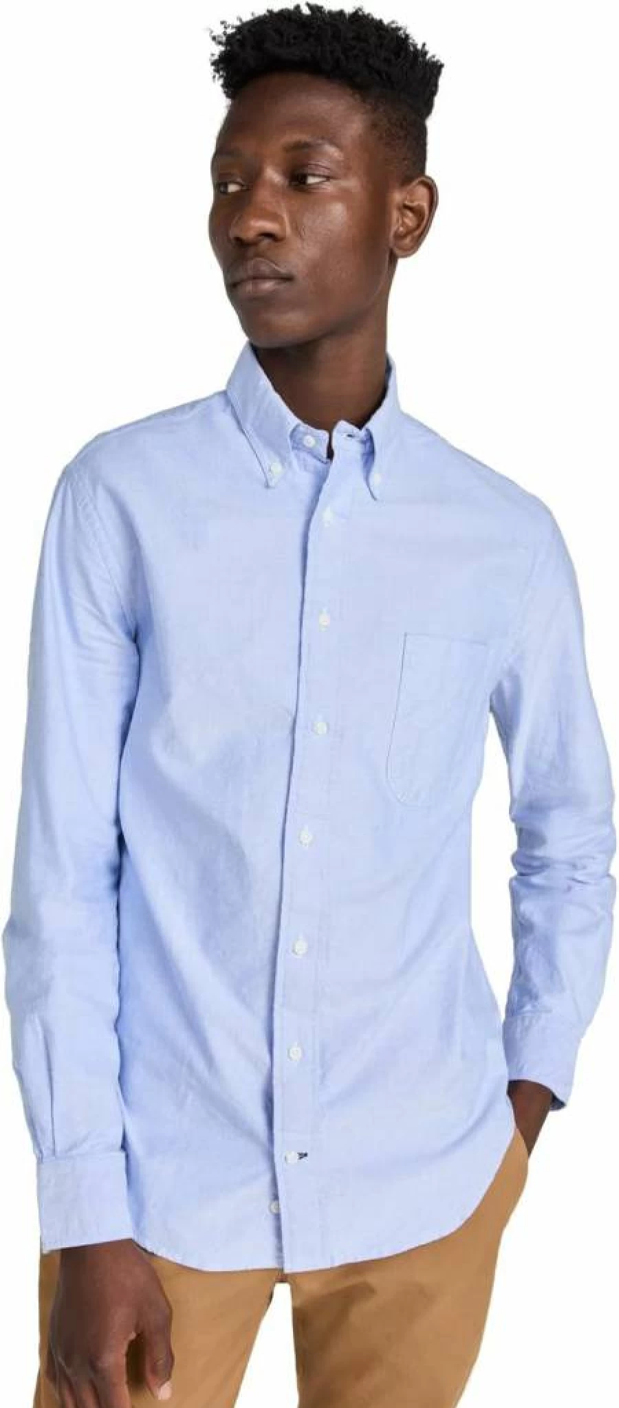 Gitman Bros Men's Blue Oxford Shirt - Classic Vintage Style