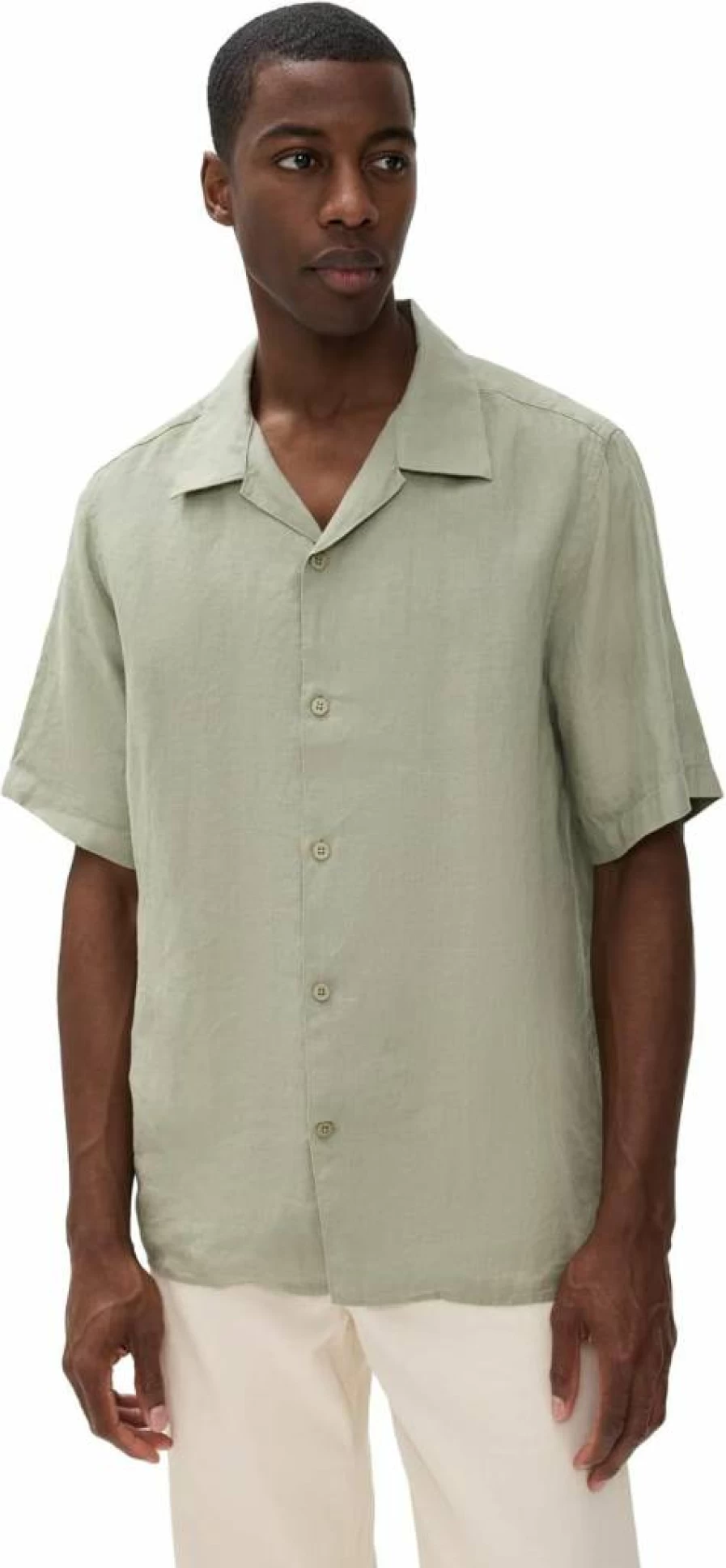 NN07 Men's Julio Linen Camp Shirt - Lightweight Summer Casual Shirt