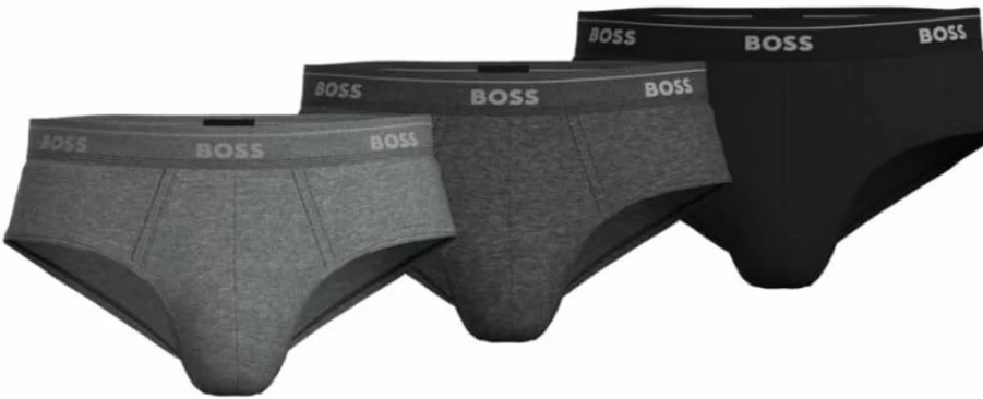 BOSS Men's 3-Pack Classic Cotton Briefs - Soft Comfort Underwear for Men