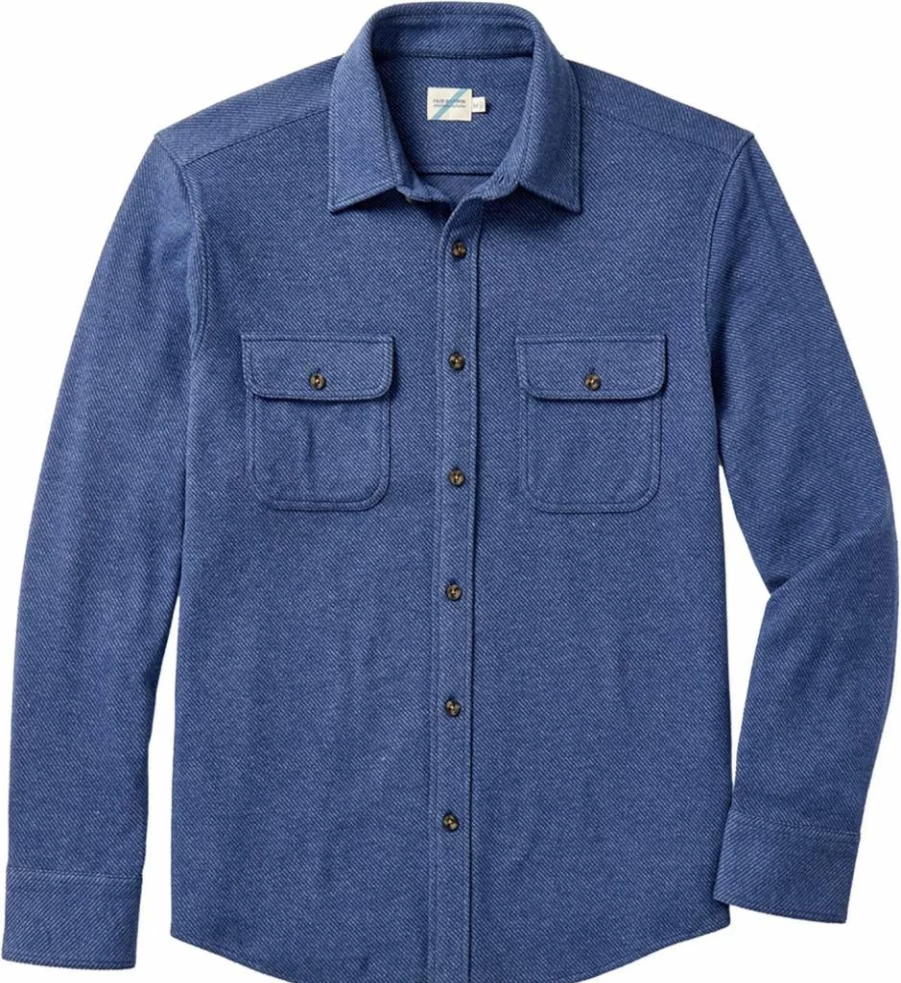 Fair Harbor Men's Ultra-Stretch Dunewood Flannel Shirt - Breathable, 4-Way Stretch, High Performance & Versatile