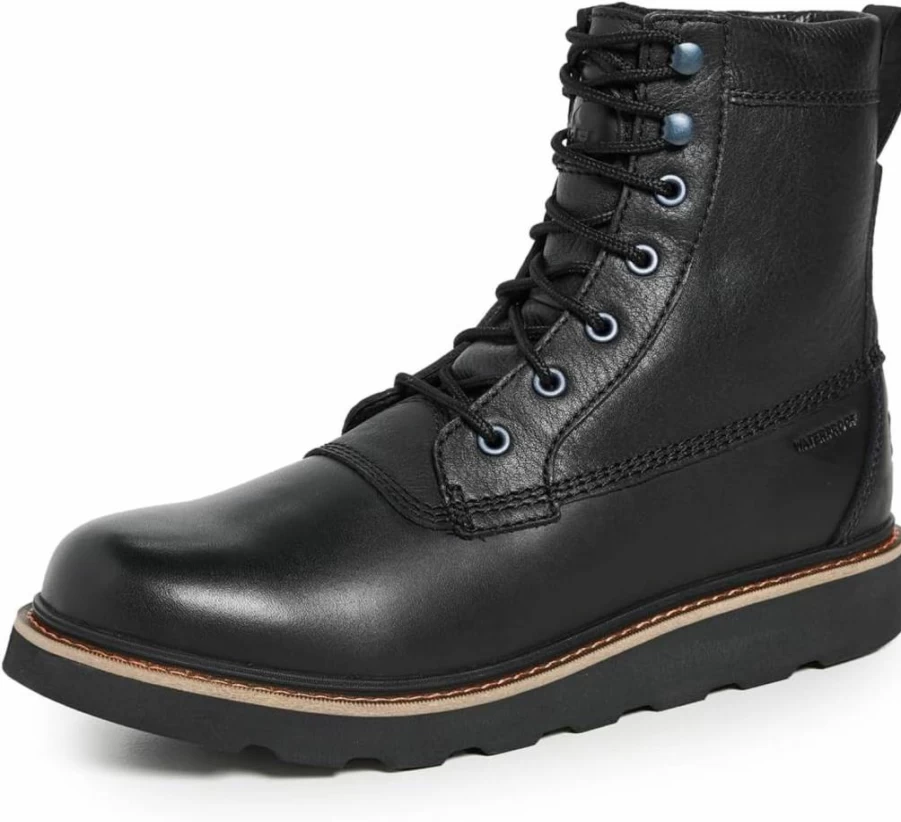 Sorel Men's Slabtown 62 Caribou Hi-Viz Waterproof Winter Boots for Men - High Visibility Fashion Boot