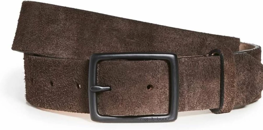 Rag & Bone Men's Genuine Leather Rugged Casual Belt - Stylish & Durable Designer Accessory