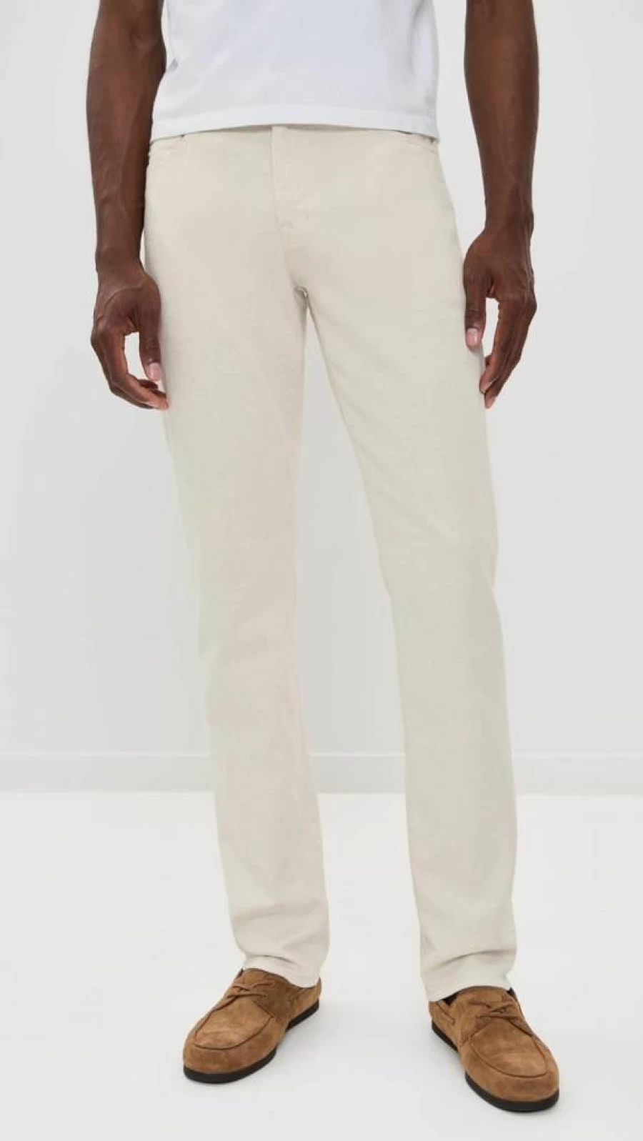 AG Adriano Goldschmied Men's Everett Slim Fit Straight Leg Linen Pants - 34 Inch Waist
