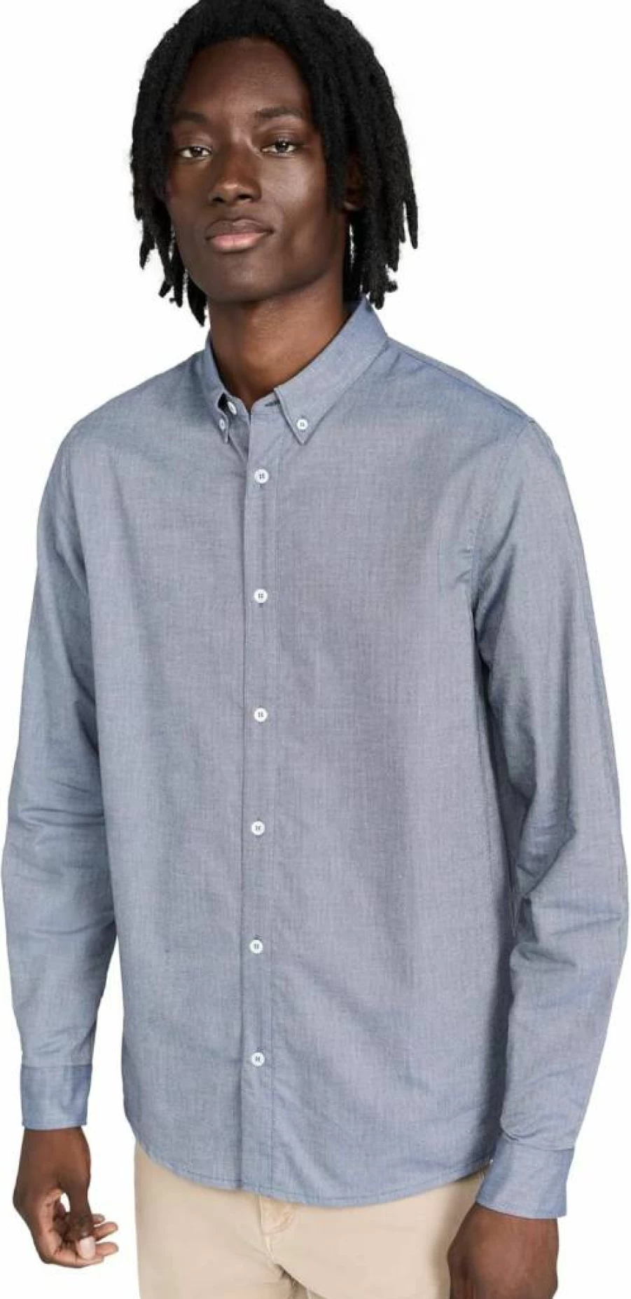 APC Men's Classic Oxford Button-Down Shirt - Casual Slim Fit Dress Shirt
