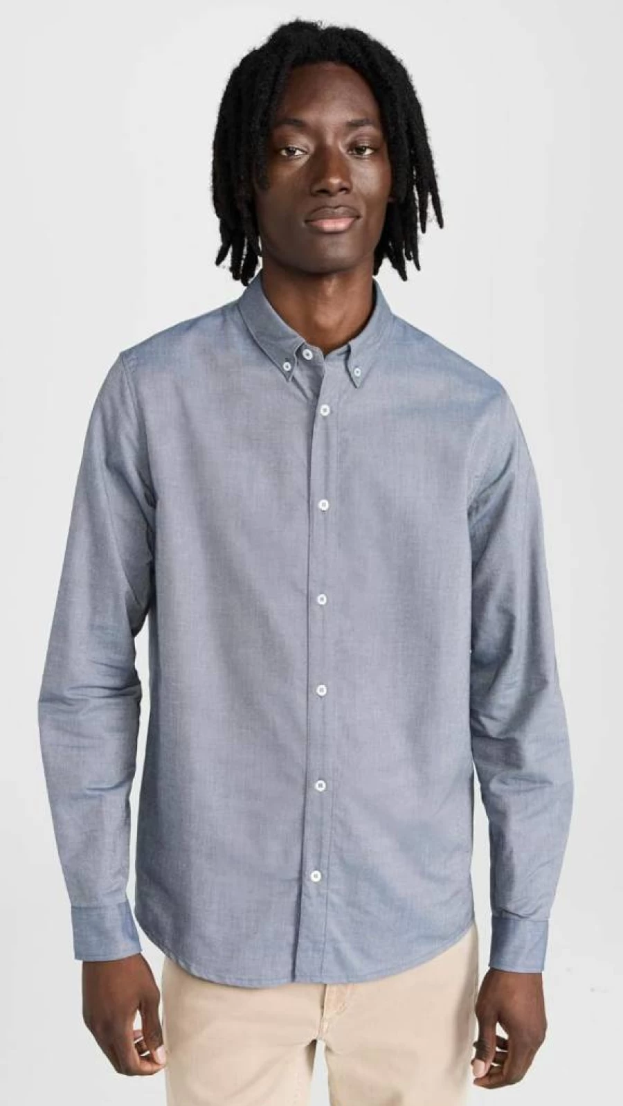 APC Men's Classic Oxford Button-Down Shirt - Casual Slim Fit Dress Shirt