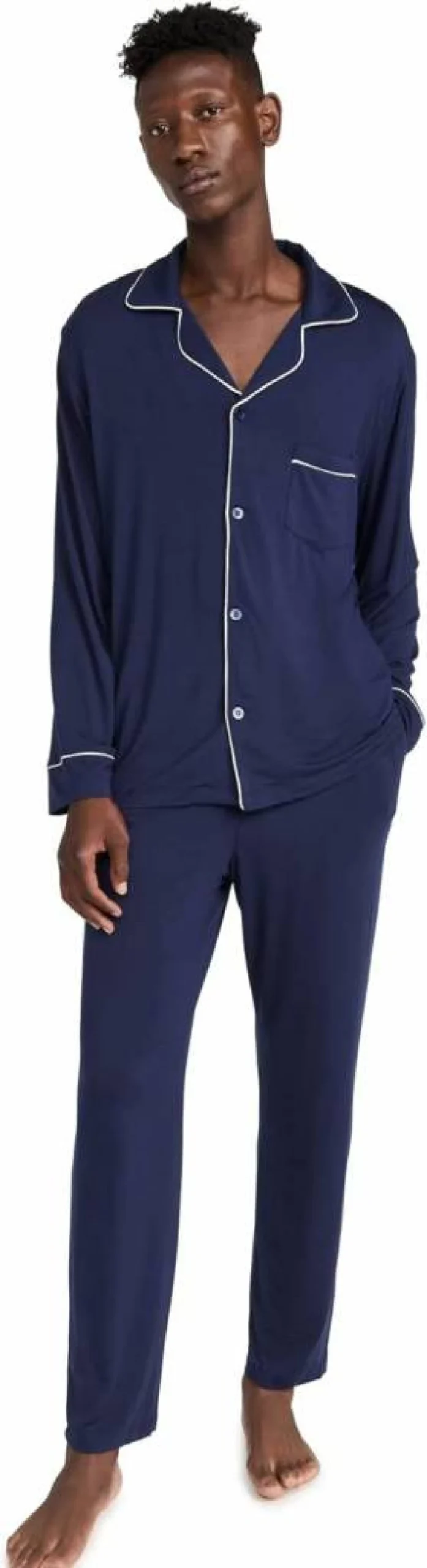 Eberjey William Men's Modal Long Pajama Set - Soft Sleepwear for Comfortable Nights