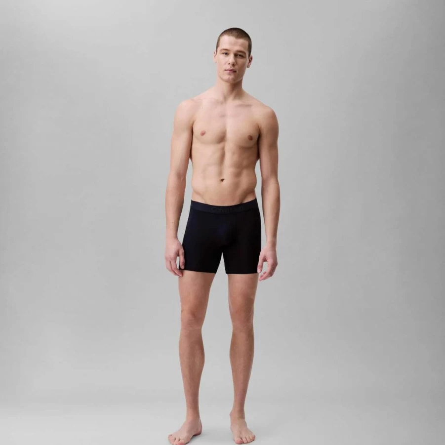 Calvin Klein Men's 3-Pack Ultra-Soft Boxer Briefs - Modern Fit Cotton Underwear
