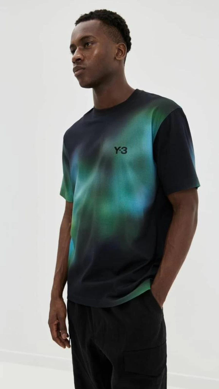 Y-3 Men's Regular Fit All Over Print T-Shirt